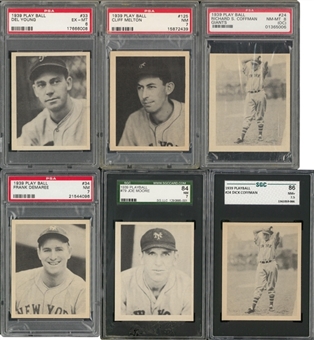 1939 Play Ball Graded Collection (6)